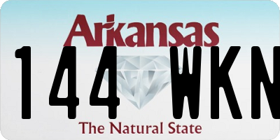 AR license plate 144WKN