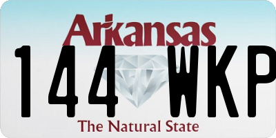 AR license plate 144WKP