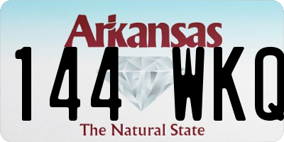 AR license plate 144WKQ