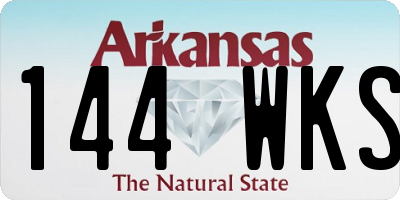 AR license plate 144WKS