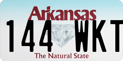 AR license plate 144WKT