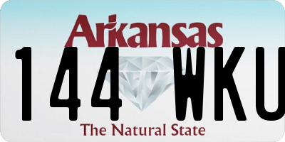 AR license plate 144WKU