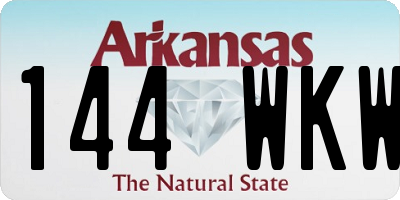 AR license plate 144WKW