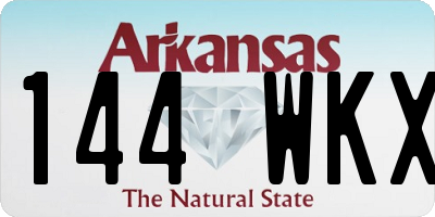 AR license plate 144WKX