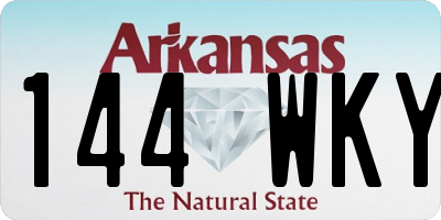 AR license plate 144WKY