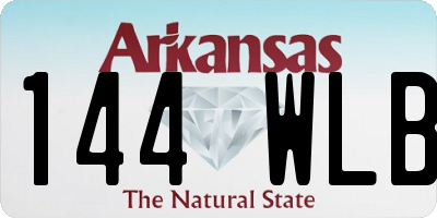AR license plate 144WLB