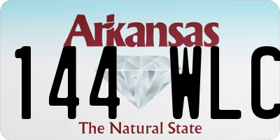 AR license plate 144WLC