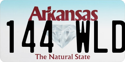 AR license plate 144WLD