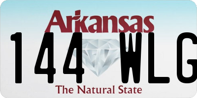 AR license plate 144WLG