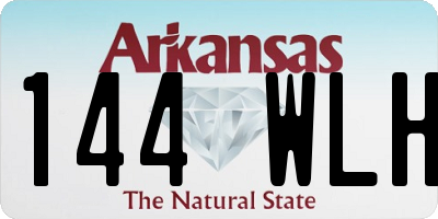 AR license plate 144WLH