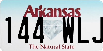 AR license plate 144WLJ