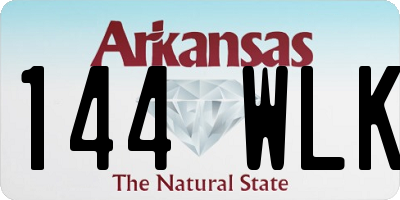 AR license plate 144WLK