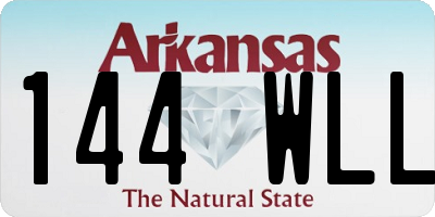 AR license plate 144WLL