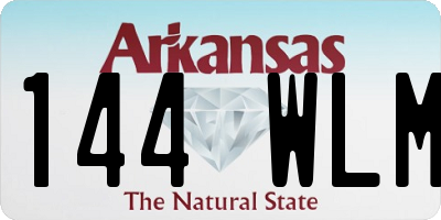AR license plate 144WLM