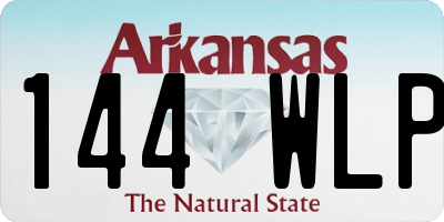 AR license plate 144WLP