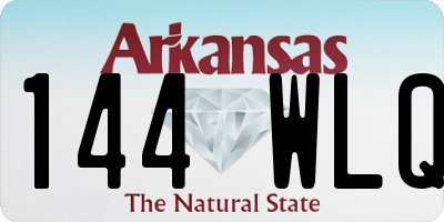AR license plate 144WLQ