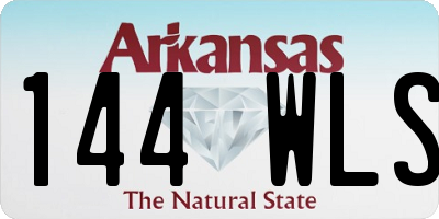 AR license plate 144WLS