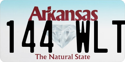 AR license plate 144WLT