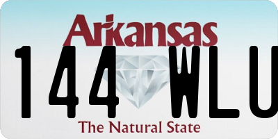 AR license plate 144WLU