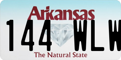 AR license plate 144WLW
