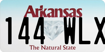 AR license plate 144WLX