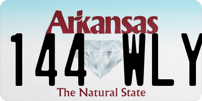 AR license plate 144WLY