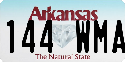 AR license plate 144WMA