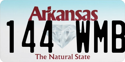 AR license plate 144WMB
