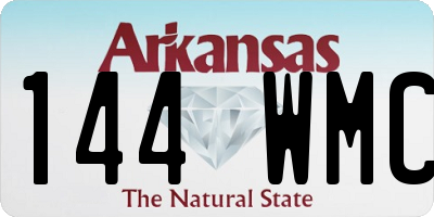 AR license plate 144WMC