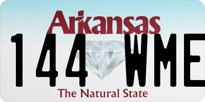 AR license plate 144WME