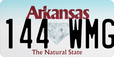 AR license plate 144WMG