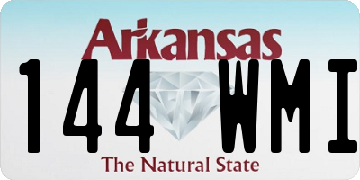 AR license plate 144WMI