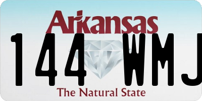 AR license plate 144WMJ