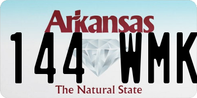 AR license plate 144WMK