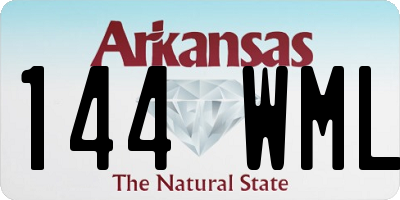 AR license plate 144WML