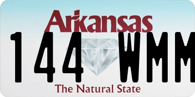 AR license plate 144WMM