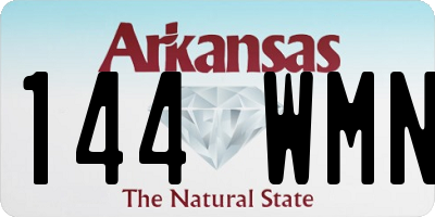 AR license plate 144WMN
