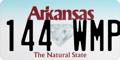 AR license plate 144WMP