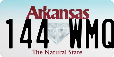 AR license plate 144WMQ
