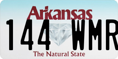 AR license plate 144WMR