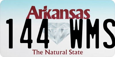 AR license plate 144WMS
