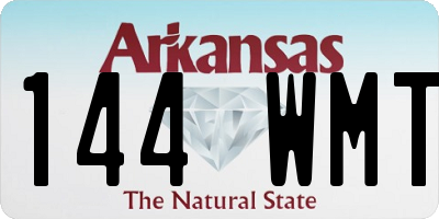 AR license plate 144WMT