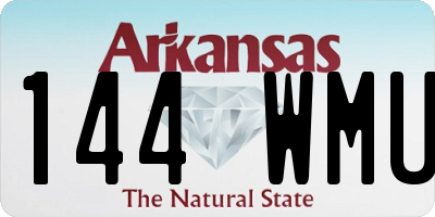 AR license plate 144WMU