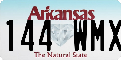 AR license plate 144WMX