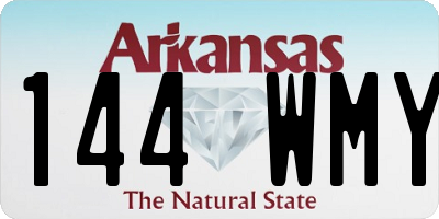 AR license plate 144WMY