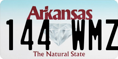 AR license plate 144WMZ