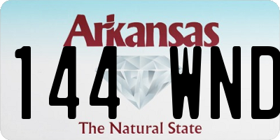 AR license plate 144WND