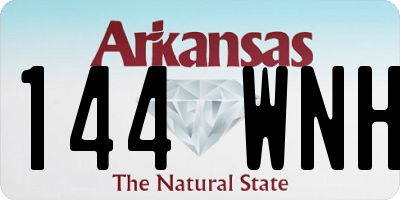 AR license plate 144WNH