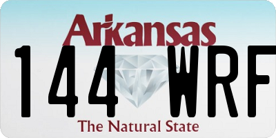 AR license plate 144WRF