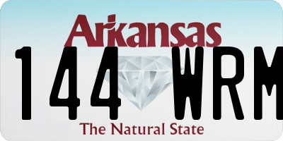 AR license plate 144WRM